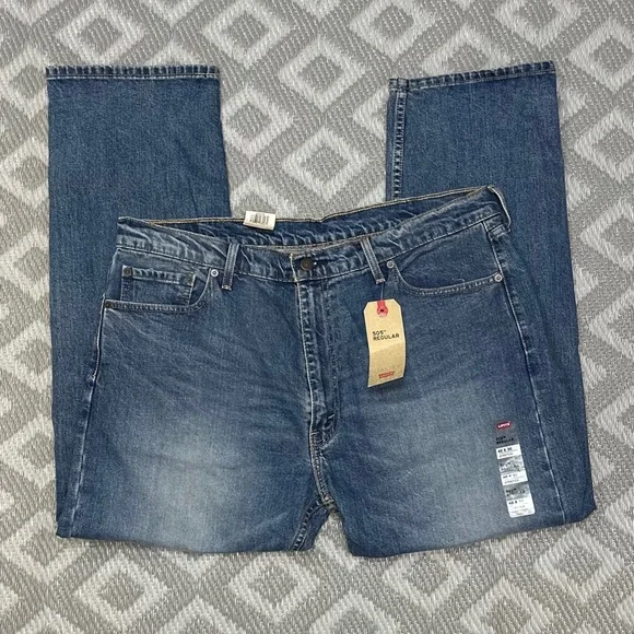 ⭐️ Levi’s 505 Regular Straight Jeans NWT [J5] - Picture 5 of 12